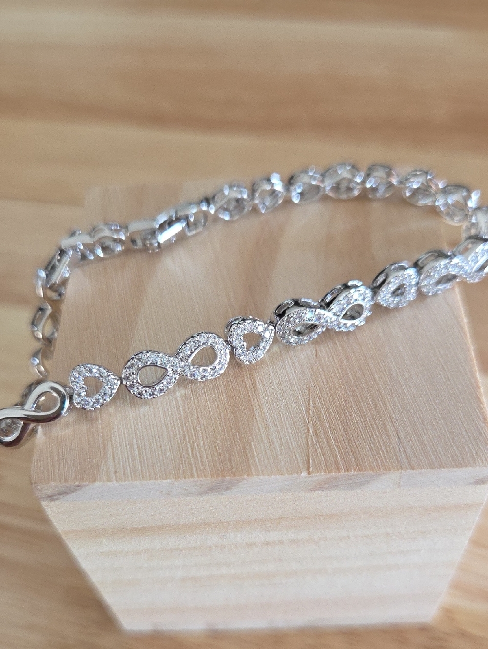 Silver Infinity CZ Bracelet - Women Jewelry